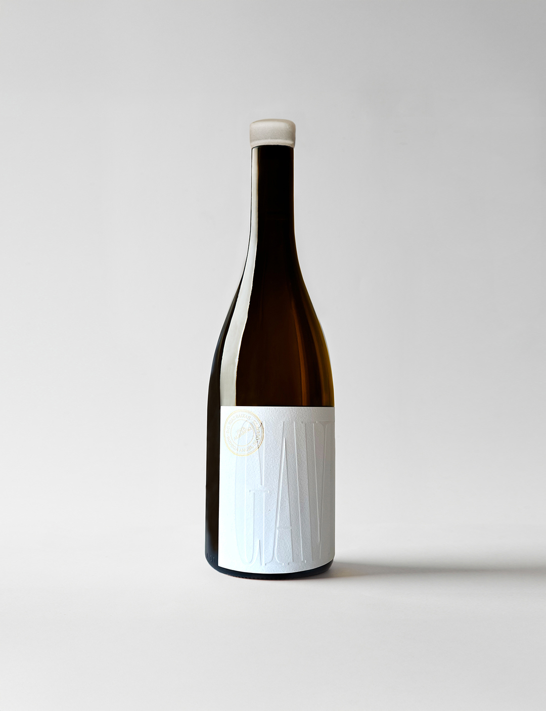 Botella de Quinta Gaviñeira de la bodega Ángel Sequeiros. Albariño de guarda D.O. Rías Baixas